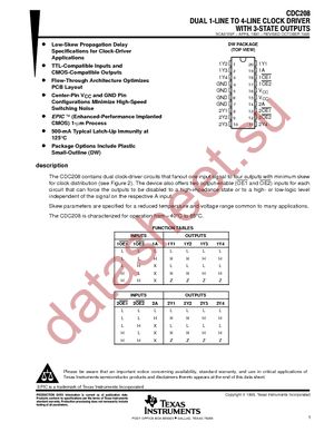 CDC208NSG4 datasheet  